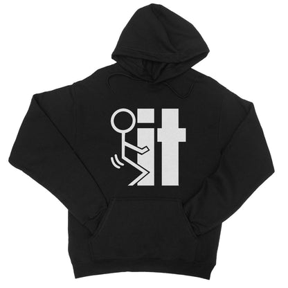 fuck it hoodie black