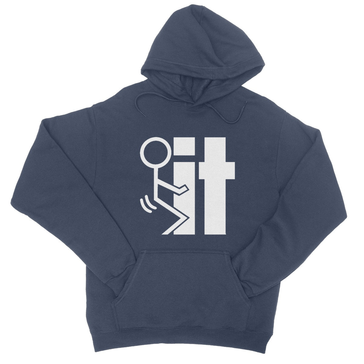 fuck it hoodie navy