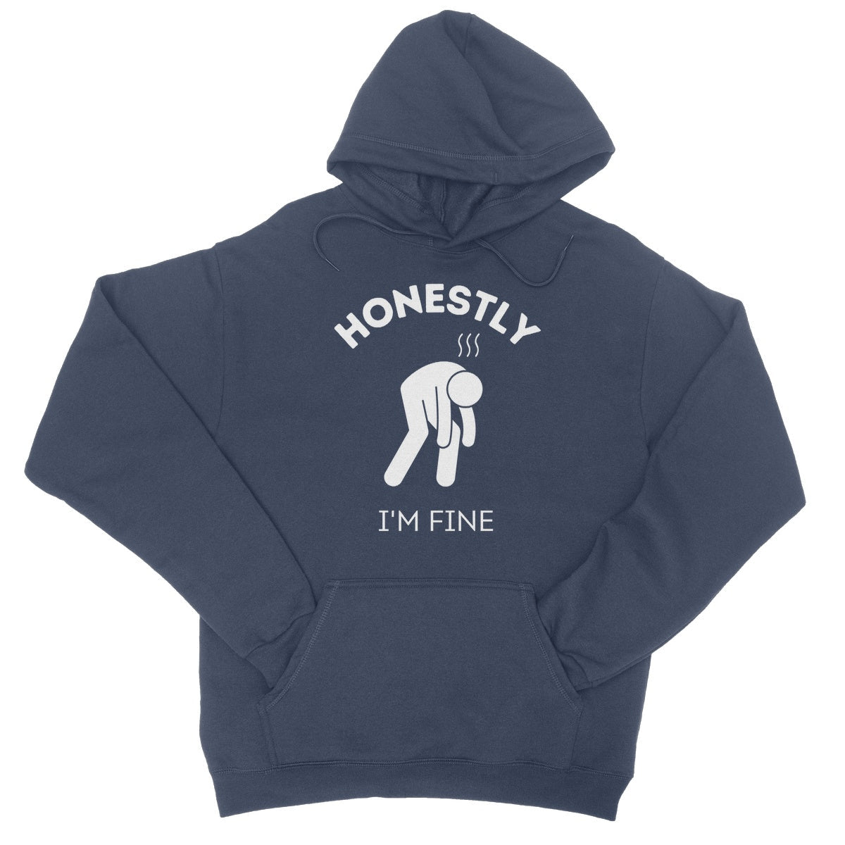 honestly I'm fine hoodie navy