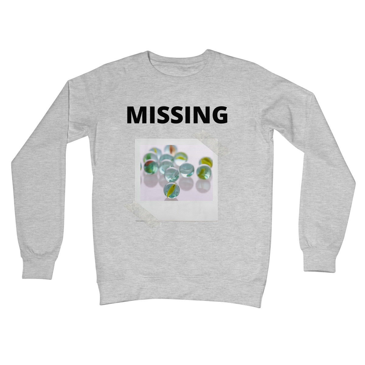 lost my marbles jumper light grey