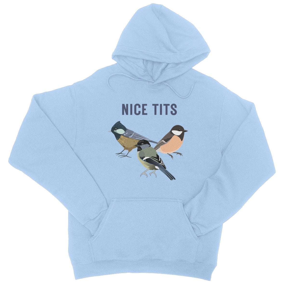 nice tits hoodie blue