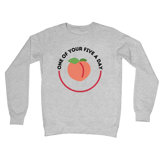 one of your five a day jumper grey