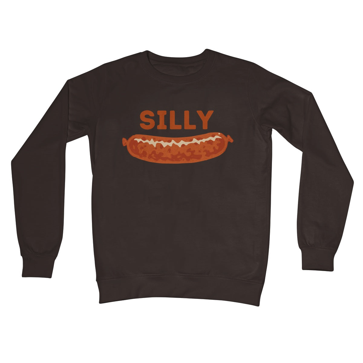 silly sausage jumper brown