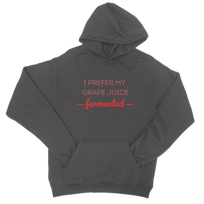 I Prefer My Grape Juice Fermented Hoodie - Charcoal - Funny Hoodie