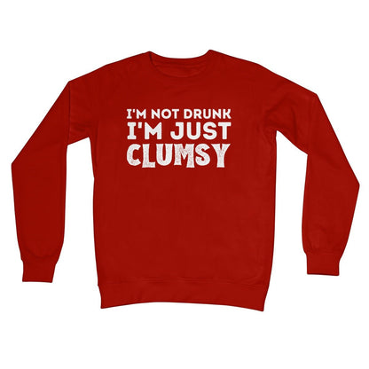 I'm Not Drunk, I'm Just Clumsy Jumper - Fire Red - Funny Jumper
