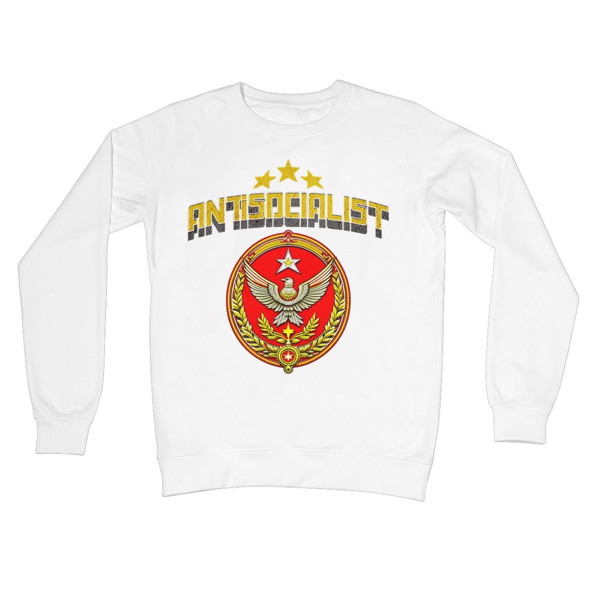 Antisocialist Jumper - Arctic White - Funny Jumper