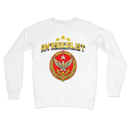 Antisocialist Jumper - Arctic White - Funny Jumper