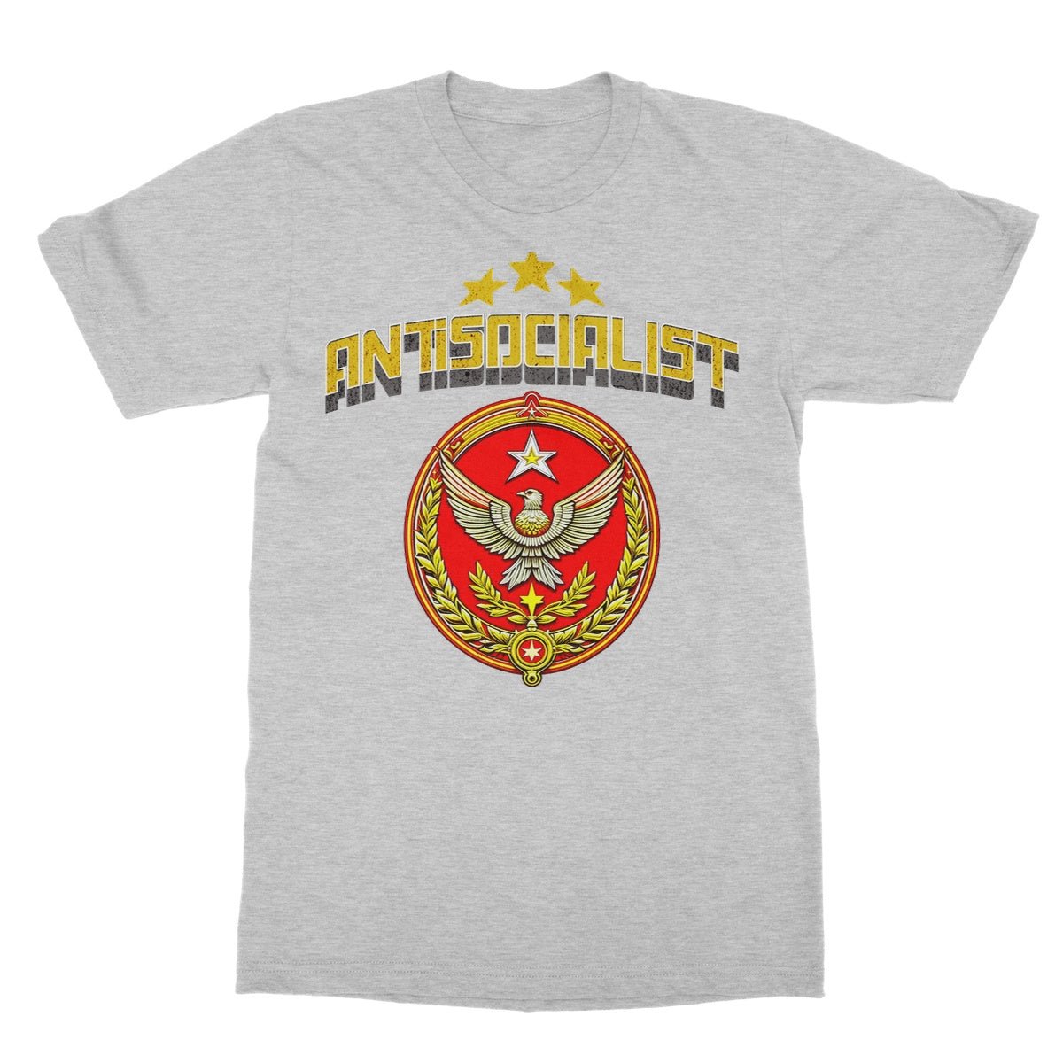 Antisocialist T-Shirt - Sport Grey - Funny T-Shirt