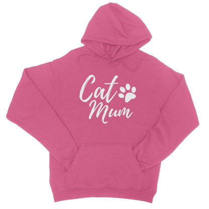 Cat Mum Hoodie - Hot Pink - Funny Hoodie