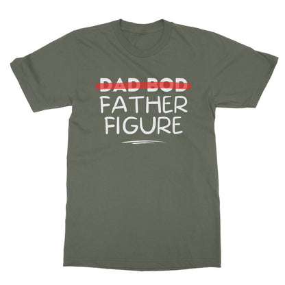 Dad Bod Father Figure T-Shirt - Military Green - Funny T-Shirt