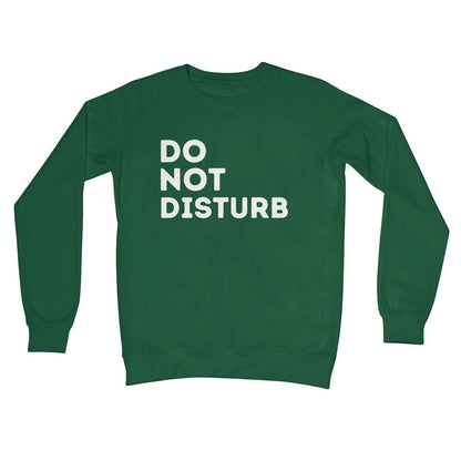 Do Not Disturb Jumper - Bottle Green - Funny Jumper