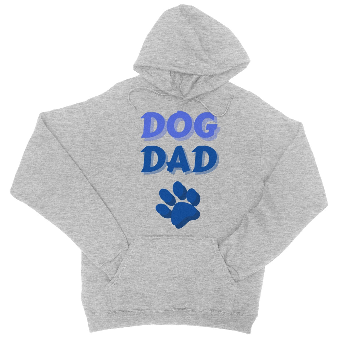 Dog Dad Hoodie - Heather Grey - Funny Hoodie