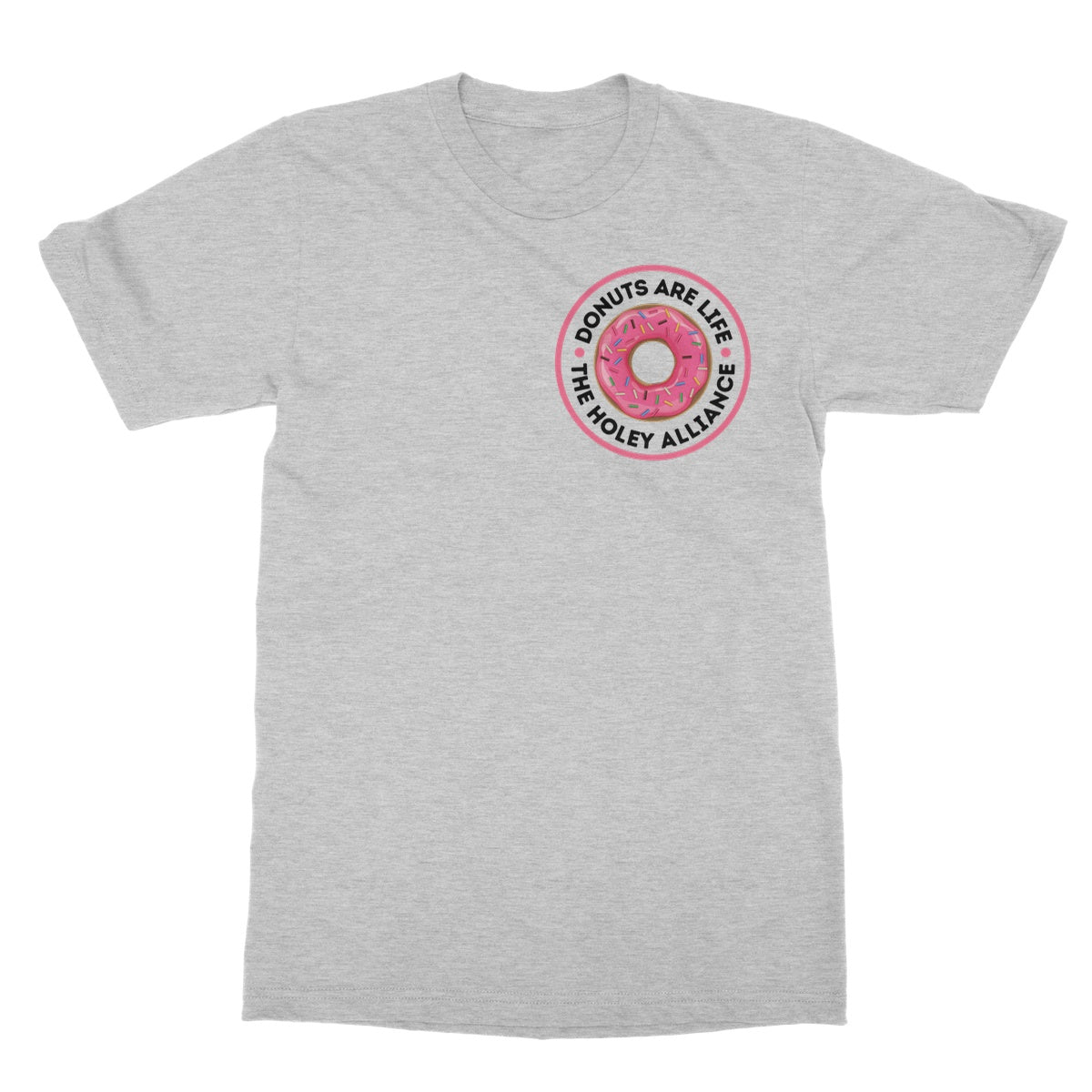 Donuts Are Life, The Holey Alliance T-Shirt - Sport Grey - Funny T-Shirt
