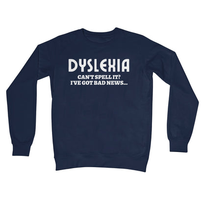 dyslexia jumper navy