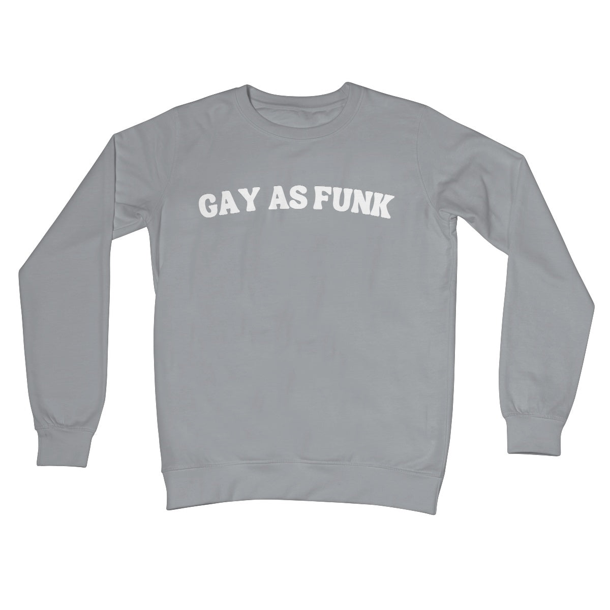 gay as funk jumper grey