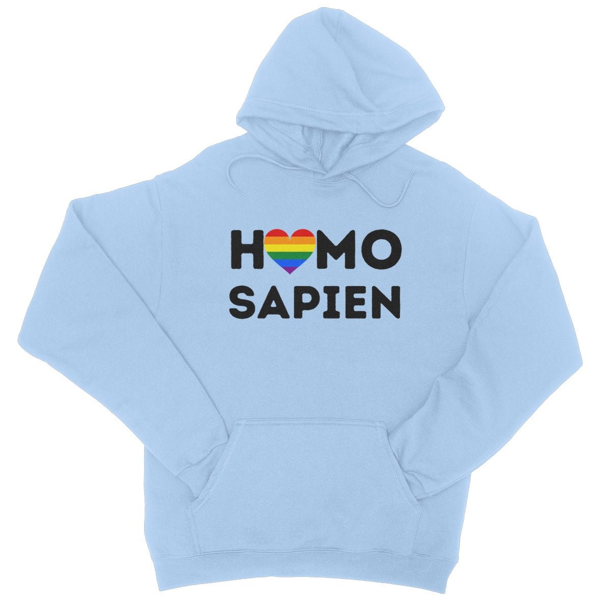 Homo Sapien Hoodie - Sky Blue - Funny Hoodie