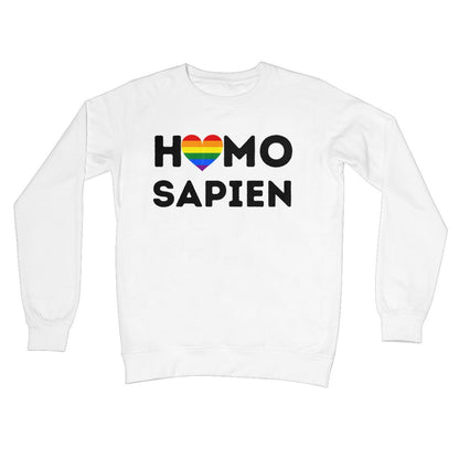 Homo Sapien Jumper - Arctic White - Funny Jumper