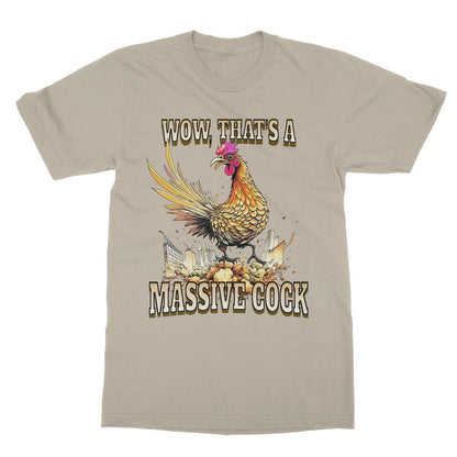 Massive Cock T-Shirt - Sand - Funny T-Shirt