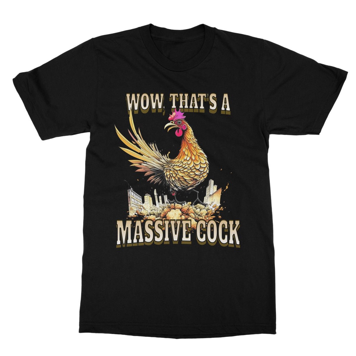 Massive Cock T-Shirt - Black - Funny T-Shirt