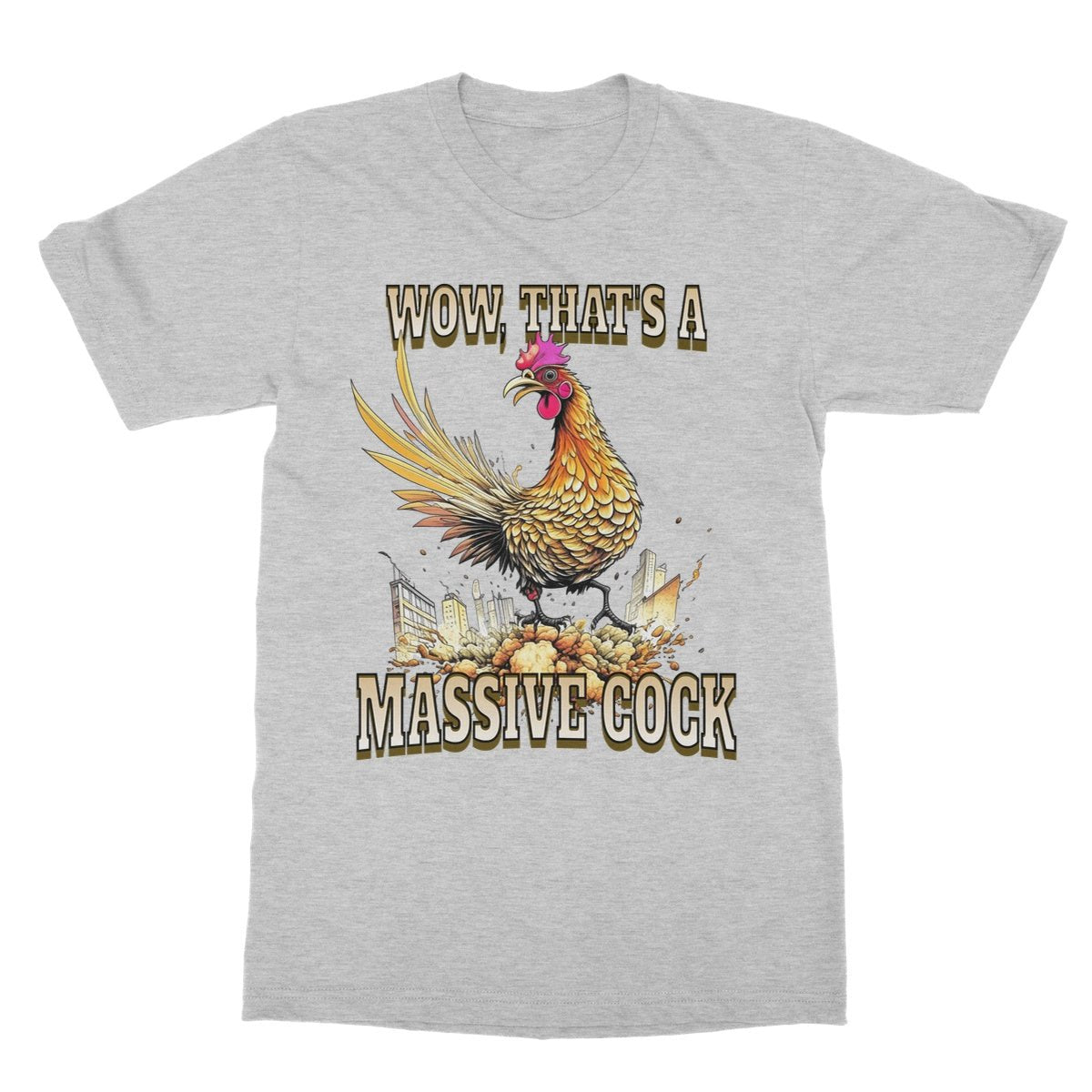 Massive Cock T-Shirt - Sport Grey - Funny T-Shirt