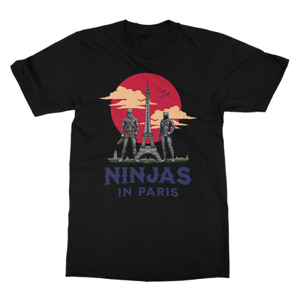 Ninjas In Paris T-Shirt - Black - Funny T-Shirt