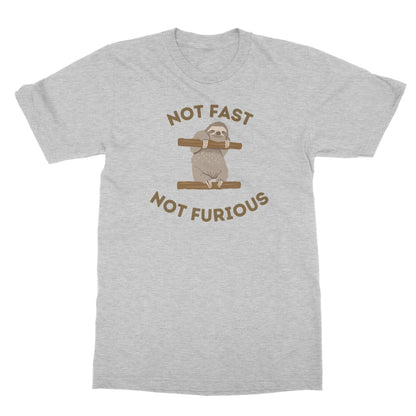 Not Fast, Not Furious T-Shirt - Sport Grey - Funny T-Shirt