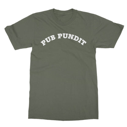 Pub Pundit T-Shirt - Military Green - Funny T-Shirt
