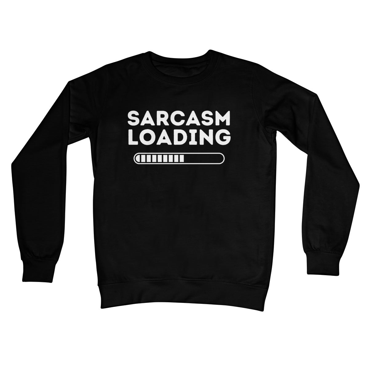 Sarcasm Loading Jumper - Jet Black - Funny Jumper