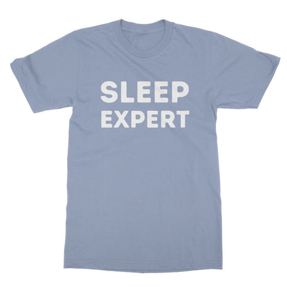 Sleep Expert T-Shirt - Light Blue - Funny T-Shirt