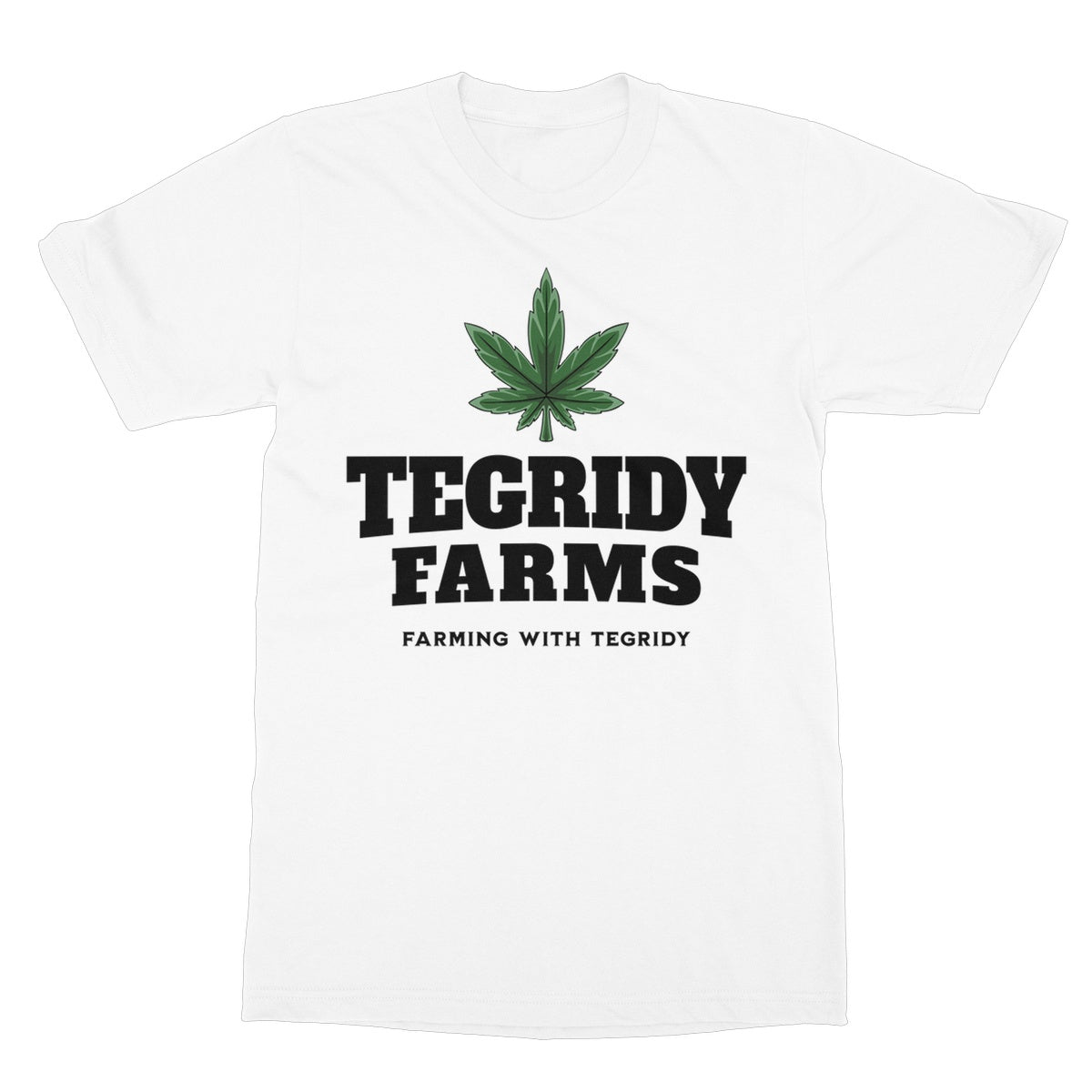 Tegridy Farms T-Shirt - White - Funny T-Shirt