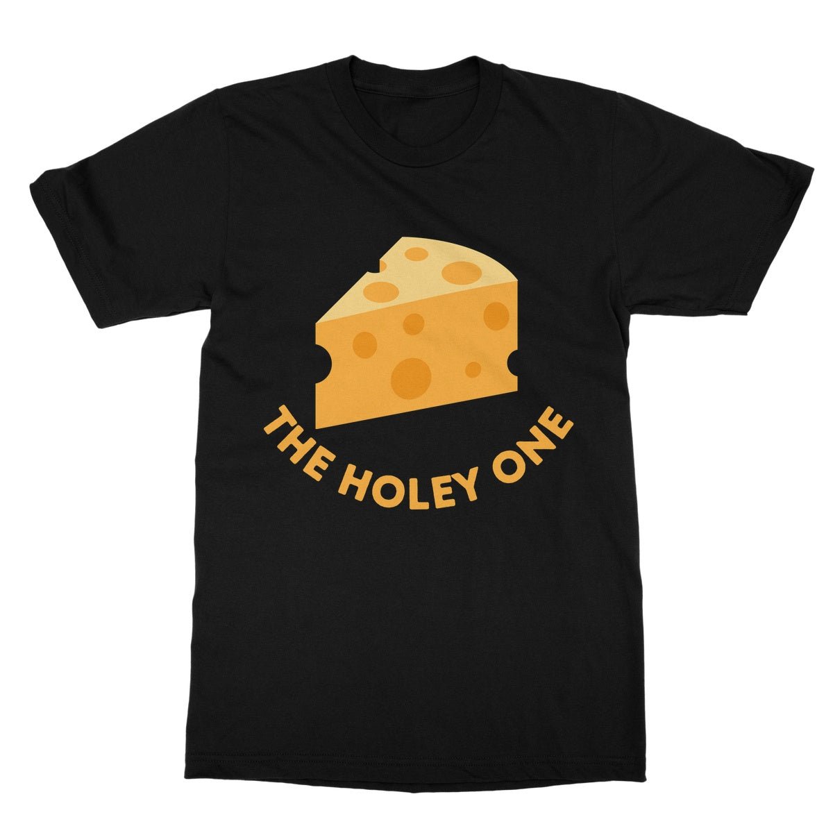 The Holey Cheese T-Shirt - Black - Funny T-Shirt