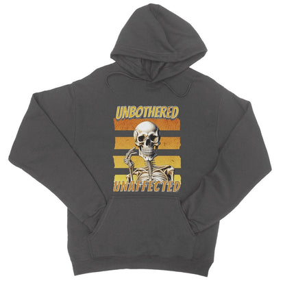 Unbothered & Unaffected Hoodie - Charcoal - Funny Hoodie