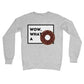 wow what a doughnut jumper grey